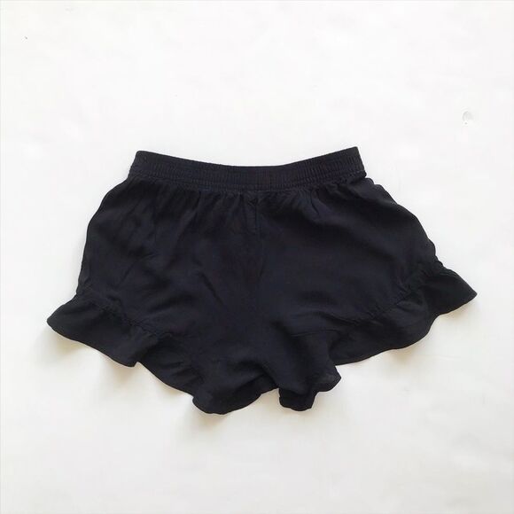Old Navy black ruffle hem soft shorts  EUC M(8Y) - Picture 4 of 4